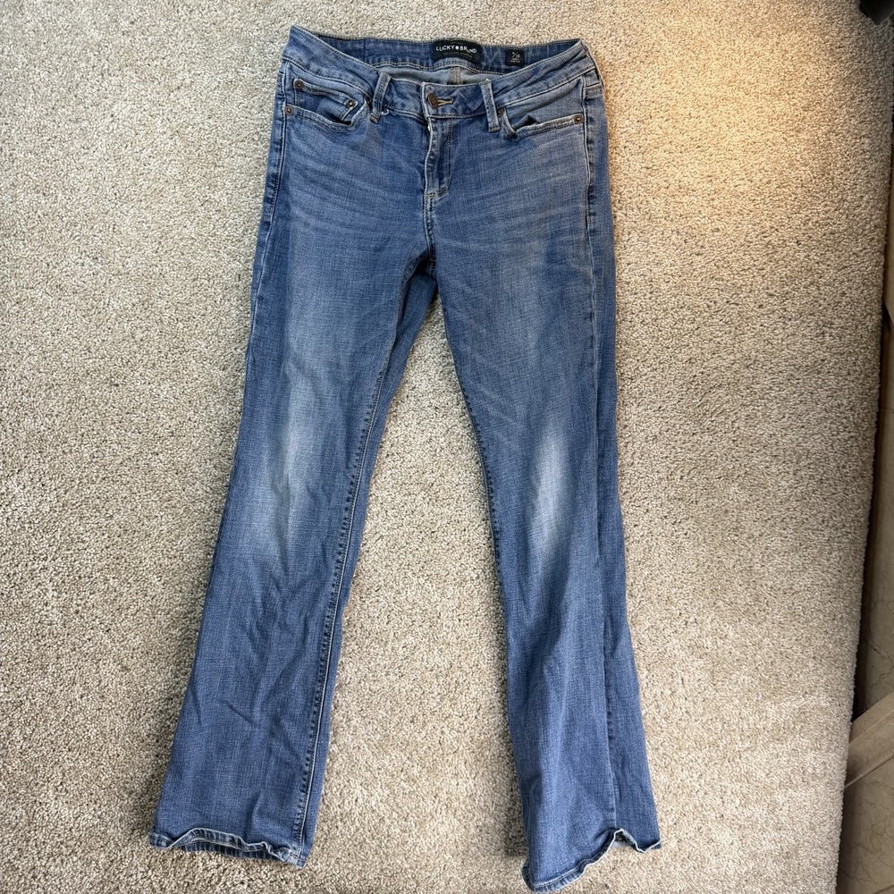 Lucky Brand Lolita Bootcut Jeans Womens 6 28 Med Wash Blue Stretch Denim Pants